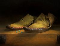 Turquoise Beads and Moccasins by Sean Witucki