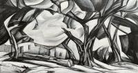 Abiquiu Cottonwoods I by Raye Leith
